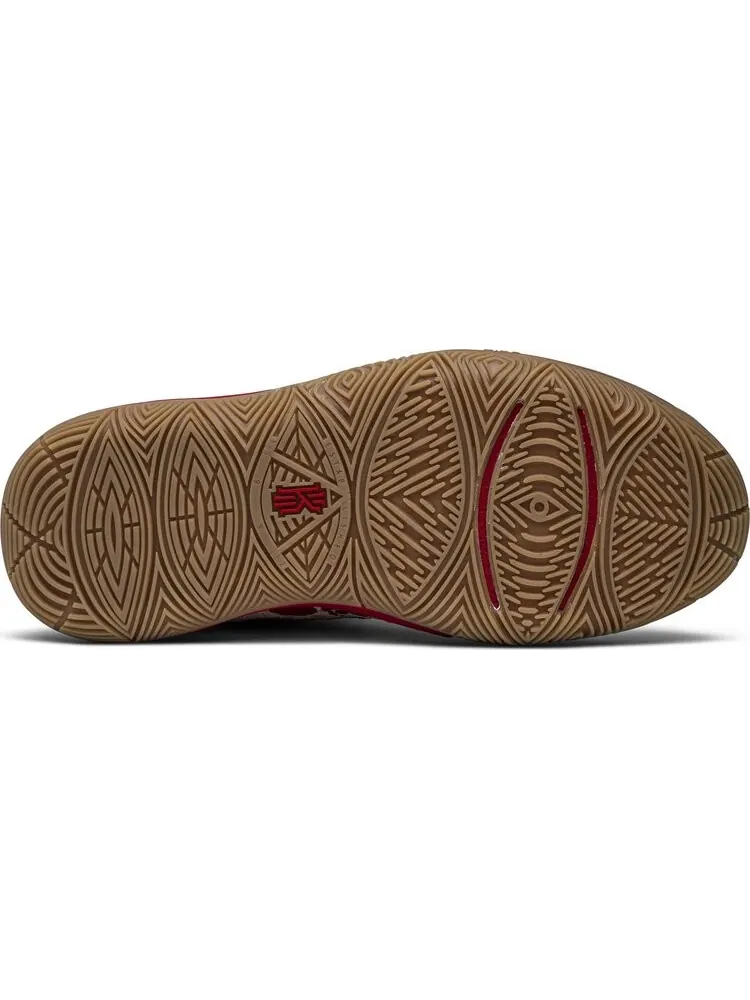 Кроссовки Nike Bandulu x Kyrie 5 GS 'Embroidered Splatters' — изображение 4 из 8, бежевый