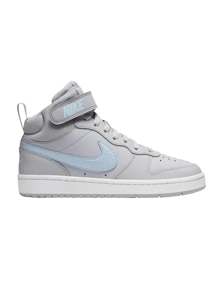Кроссовки Nike Court Borough Mid 2 EP GS 'Grey Celestine Blue' — изображение 1 из 1, серый/синий/белый