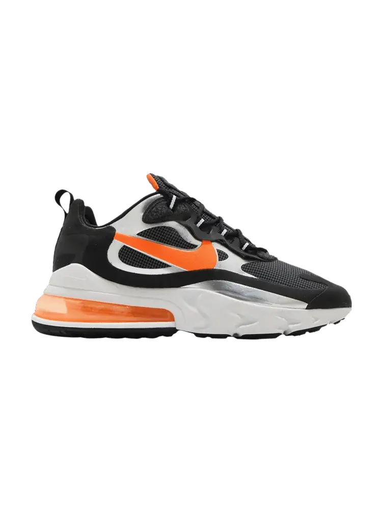 Кроссовки Nike Air Max 270 React 'Black Total Orange' — изображение 1 из 1, черный/оранжевый