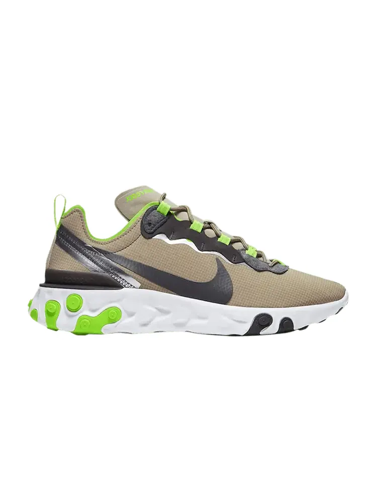 Кроссовки Nike React Element 55 'Lime Green' — изображение 1 из 1, желто-коричневый