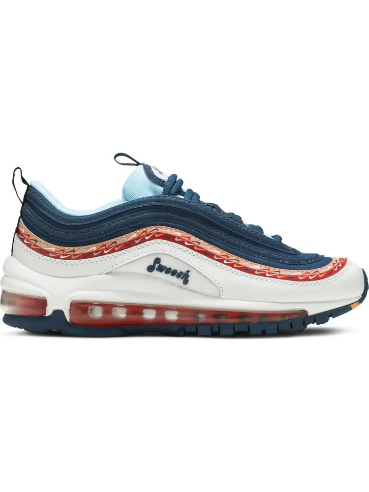 Кроссовки Nike Air Max 97 GS 'Swoosh Chain' — изображение 1 из 8, бирюзовый