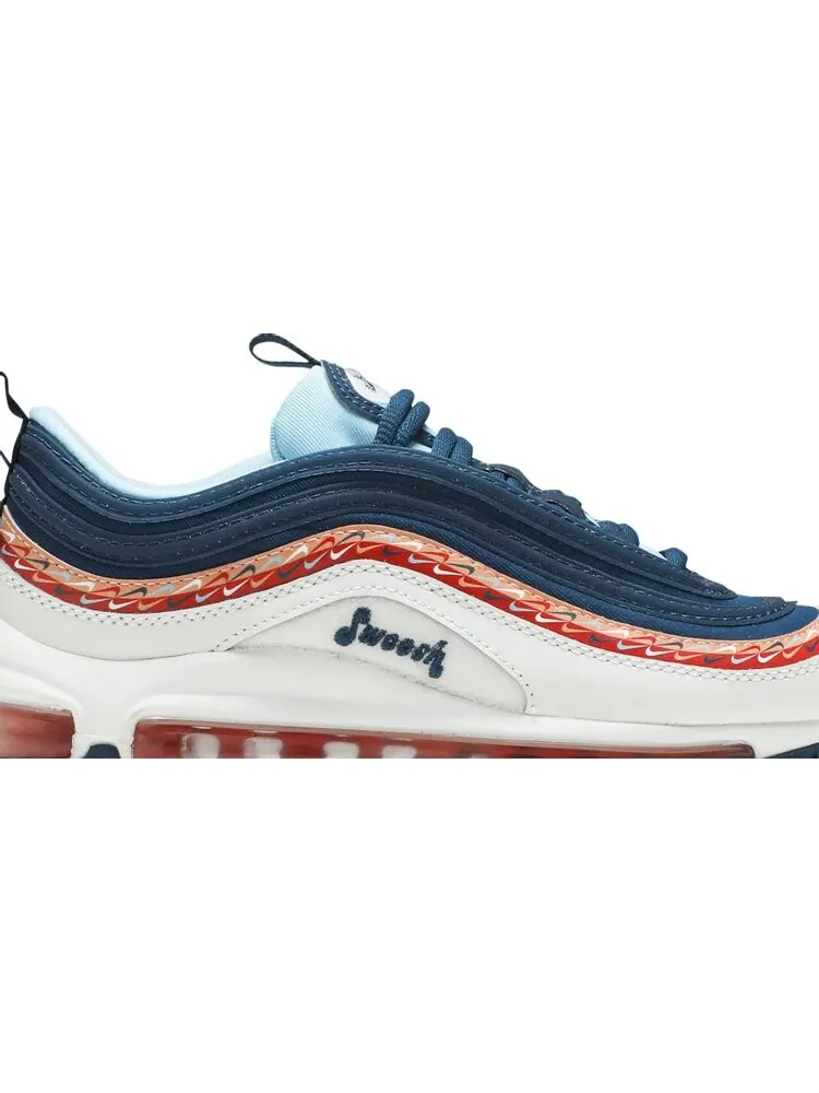 Кроссовки Nike Air Max 97 GS 'Swoosh Chain' — изображение 2 из 8, бирюзовый