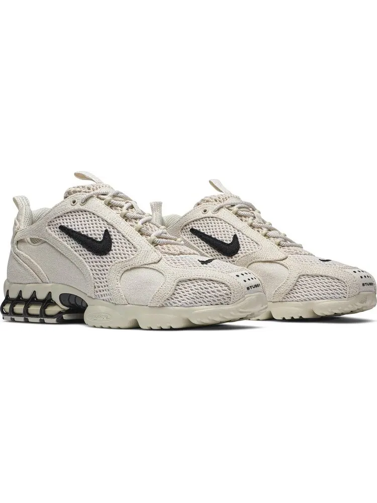 Кроссовки Nike Stussy x Air Zoom Spiridon Caged 2 'Fossil' — изображение 8 из 9, загар