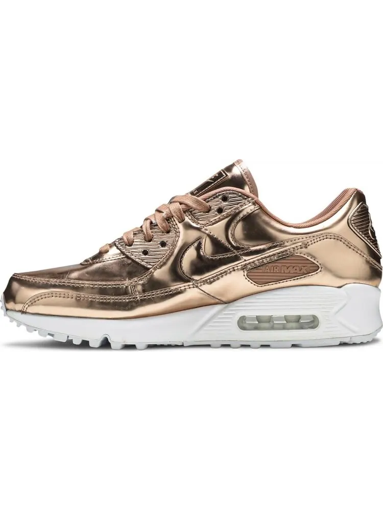 Кроссовки Nike Wmns Air Max 90 'Metallic Pack - Rose Gold' — изображение 3 из 8, розовый