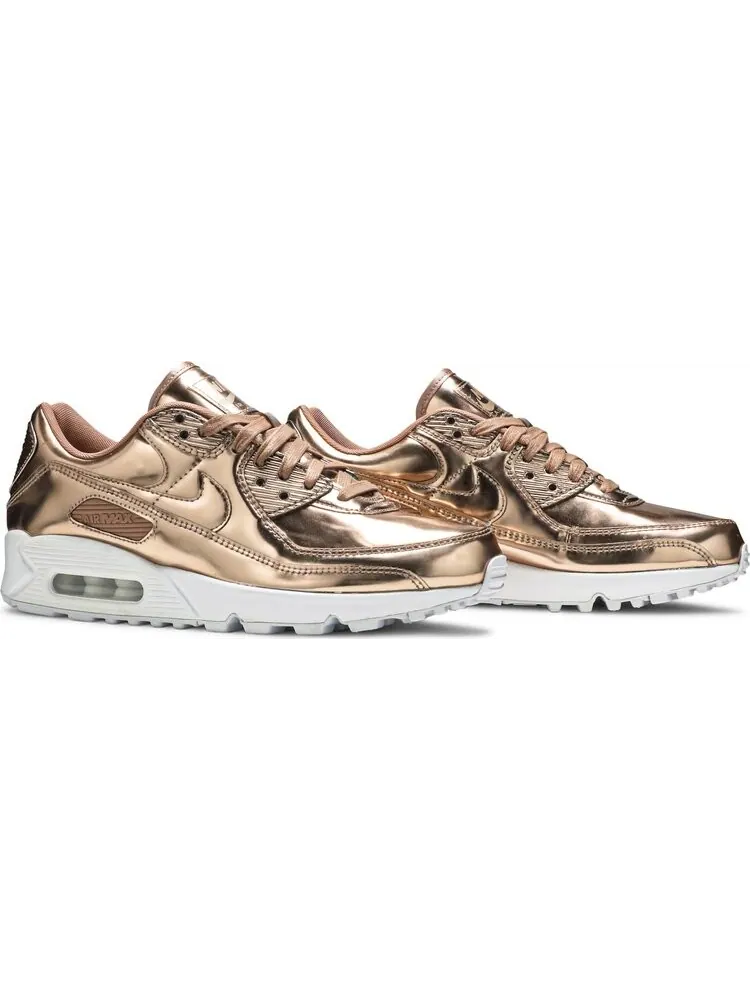 Кроссовки Nike Wmns Air Max 90 'Metallic Pack - Rose Gold' — изображение 8 из 8, розовый
