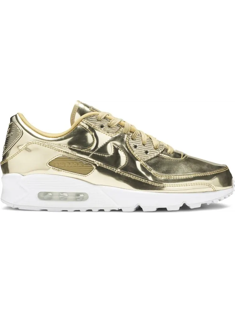 Кроссовки Nike Wmns Air Max 90 'Metallic Pack - Gold' — изображение 1 из 8, золото