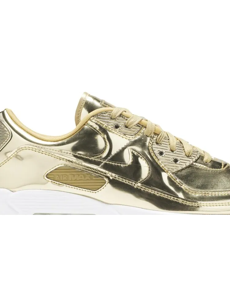 Кроссовки Nike Wmns Air Max 90 'Metallic Pack - Gold' — изображение 2 из 8, золото