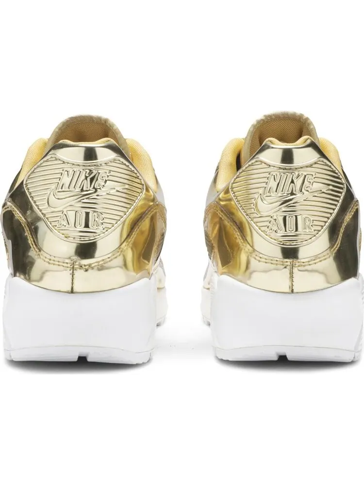 Кроссовки Nike Wmns Air Max 90 'Metallic Pack - Gold' — изображение 6 из 8, золото