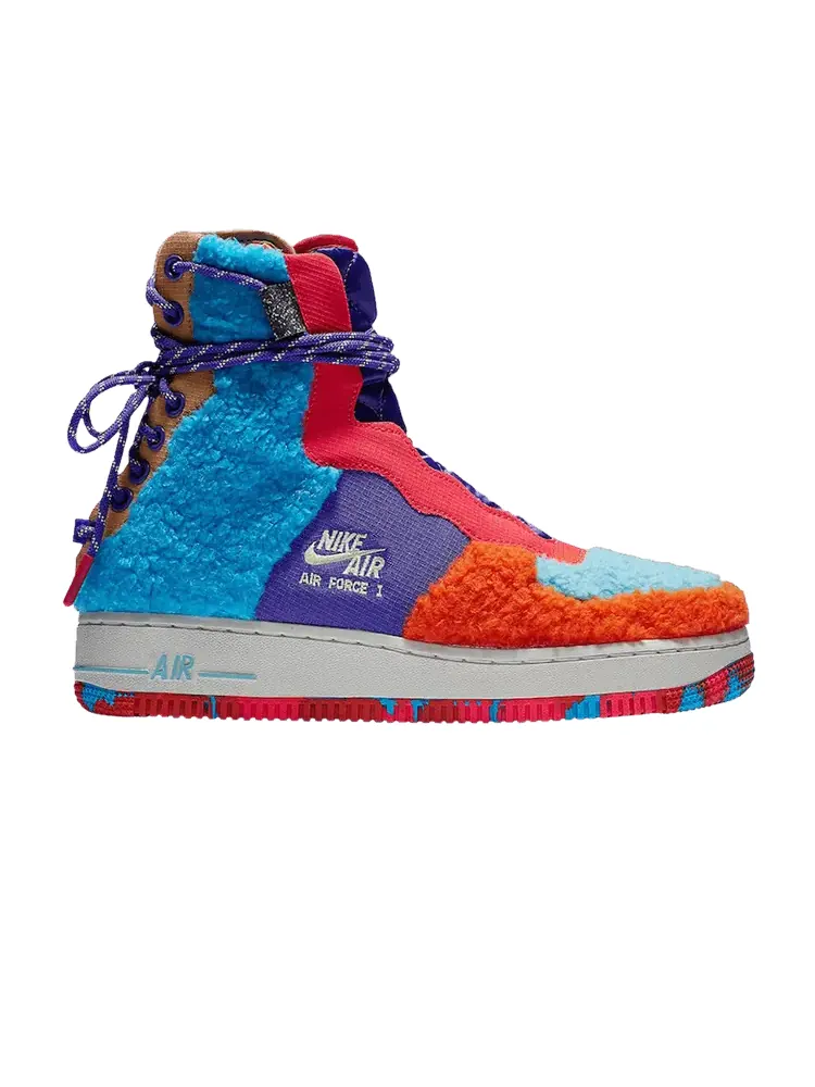 Кроссовки Nike Wmns Air Force 1 Rebel XX 'Colored Sherpa' — изображение 1 из 1, разноцветный