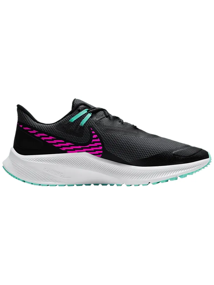 Кроссовки Nike Wmns Quest 3 Shield 'Black Fire Pink Mist' — изображение 1 из 1, черный