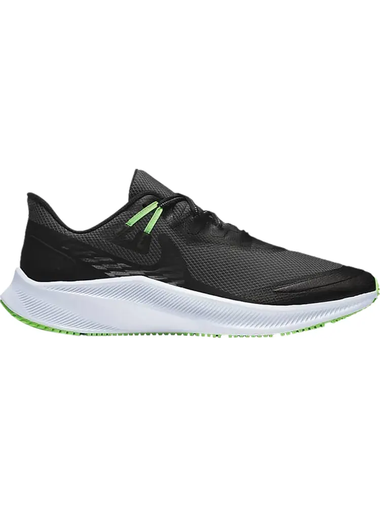 Кроссовки Nike Quest 3 Shield 'Black Poison Green' — изображение 1 из 1, черный