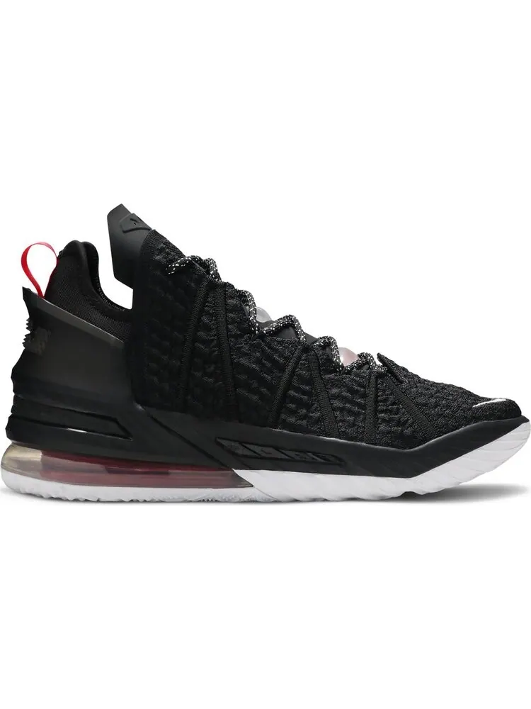 Кроссовки Nike LeBron 18 'Black University Red' — изображение 1 из 8, черный
