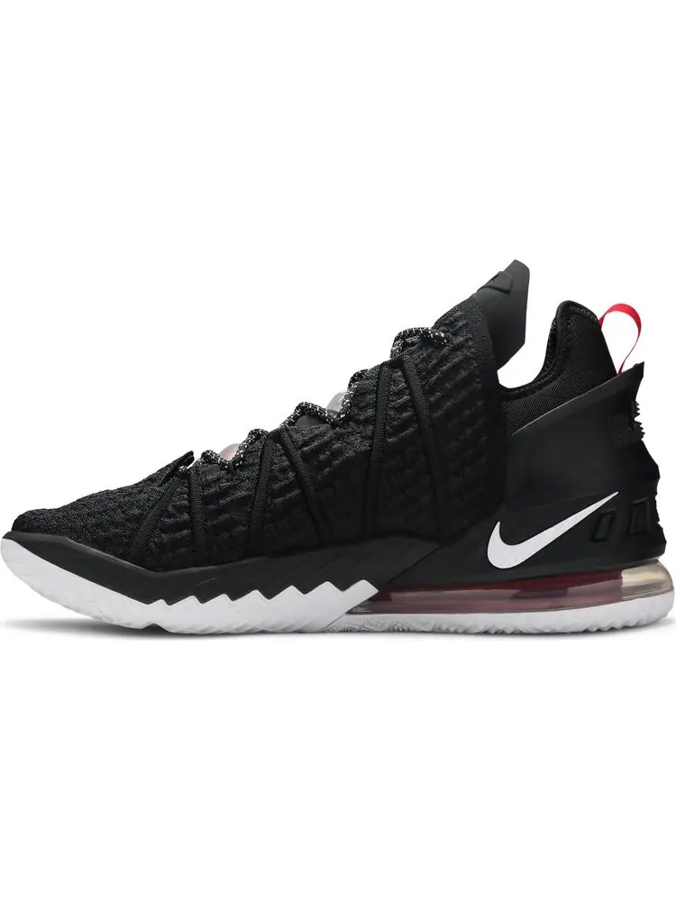 Кроссовки Nike LeBron 18 'Black University Red' — изображение 3 из 8, черный