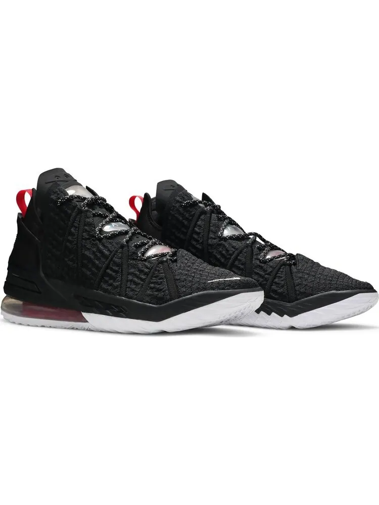 Кроссовки Nike LeBron 18 'Black University Red' — изображение 8 из 8, черный