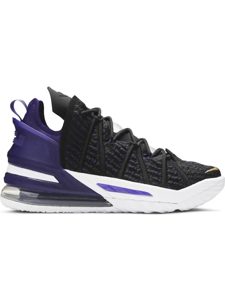 Кроссовки Nike LeBron 18 'Lakers' — изображение 1 из 8, черный