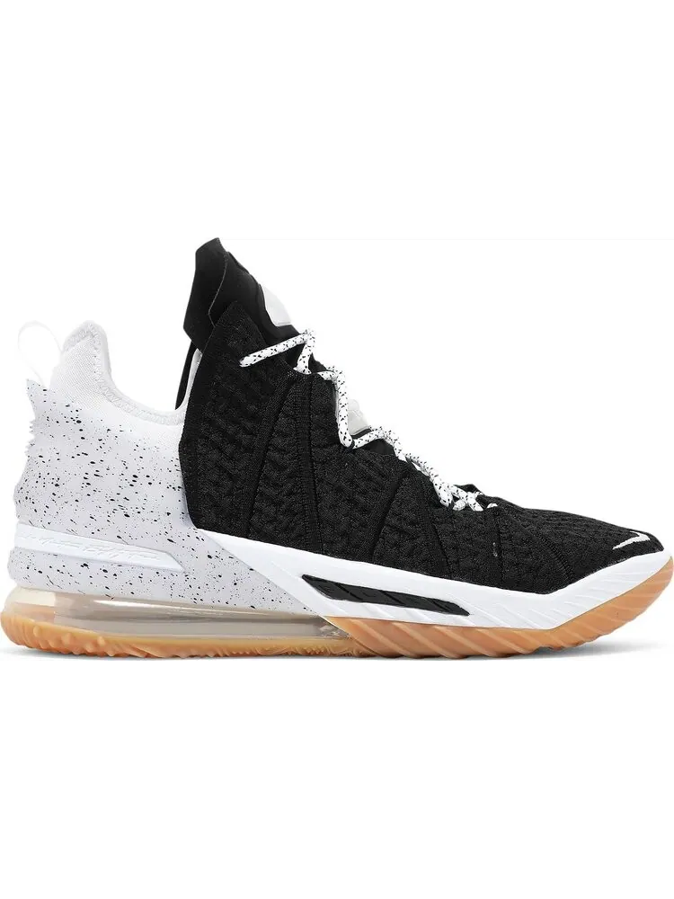 Кроссовки Nike LeBron 18 'Black White Gum' — изображение 1 из 8, черный