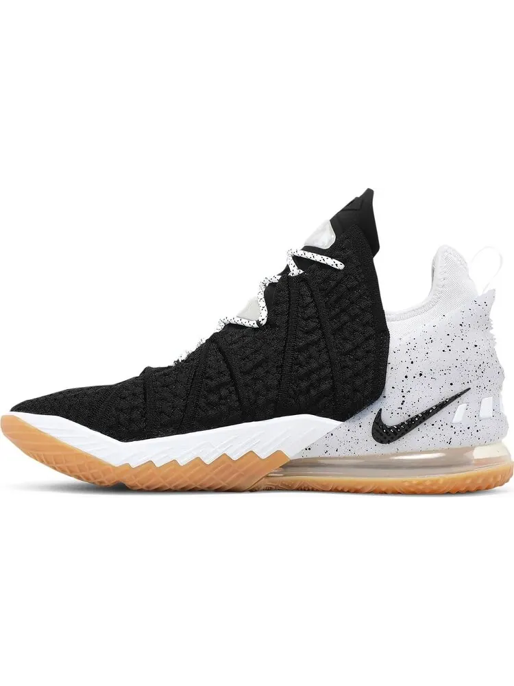 Кроссовки Nike LeBron 18 'Black White Gum' — изображение 3 из 8, черный