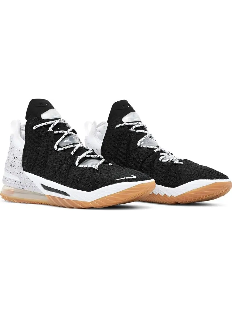 Кроссовки Nike LeBron 18 'Black White Gum' — изображение 8 из 8, черный