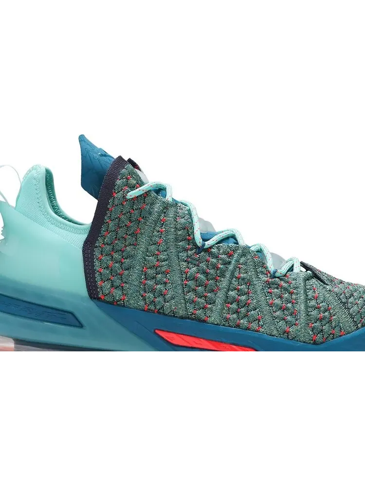 Кроссовки Nike LeBron James Family Foundation x LeBron 18 'We Are Family' — изображение 2 из 8, бирюзовый