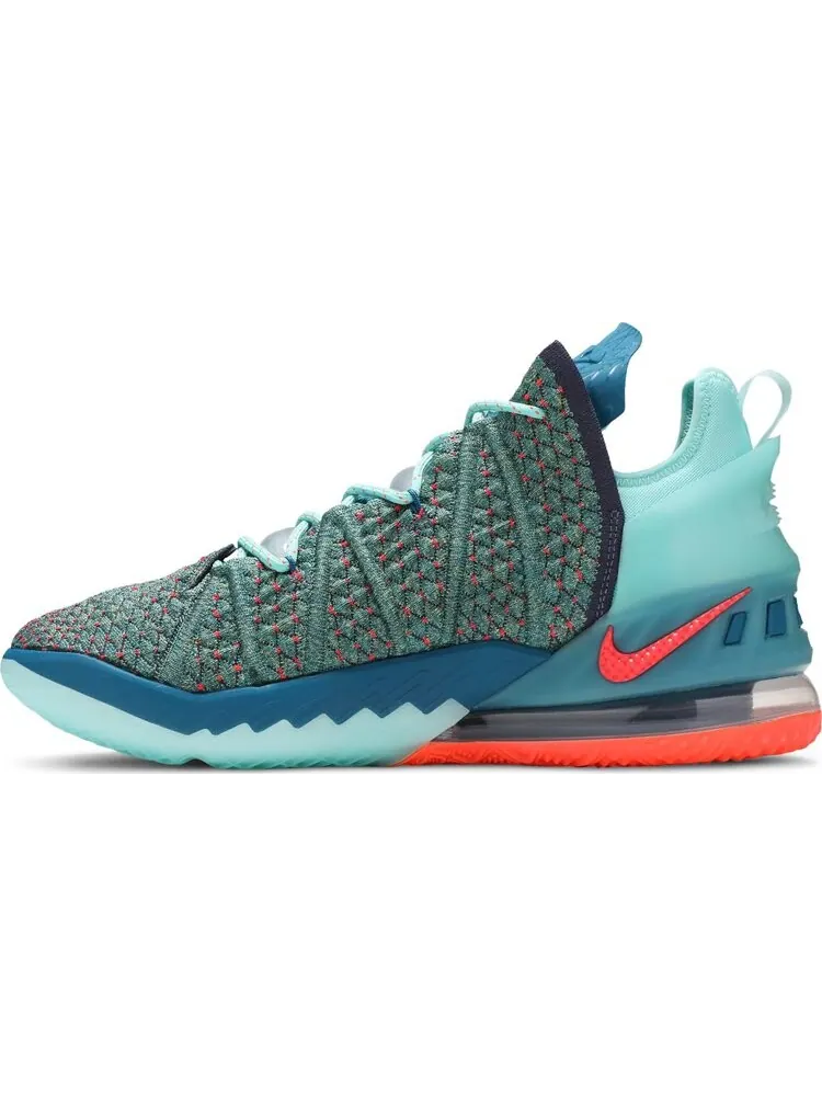 Кроссовки Nike LeBron James Family Foundation x LeBron 18 'We Are Family' — изображение 3 из 8, бирюзовый