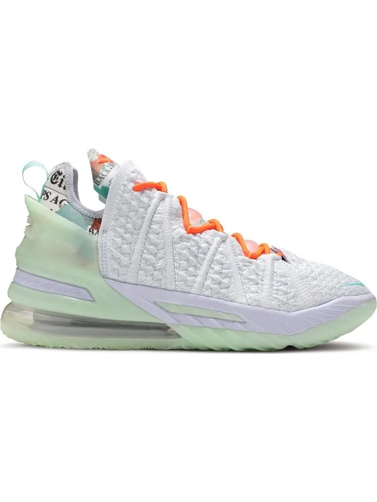 Кроссовки Nike Diana Taurasi x LeBron 18 'GOAT Vision' — изображение 1 из 8, белый