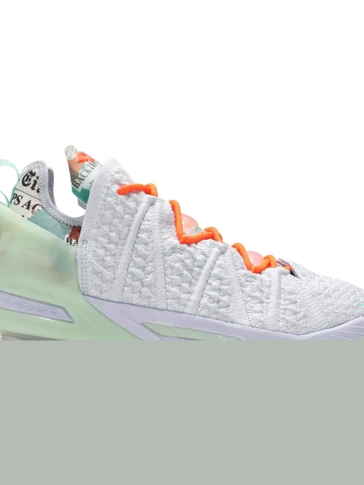 Кроссовки Nike Diana Taurasi x LeBron 18 'GOAT Vision' — изображение 2 из 8, белый