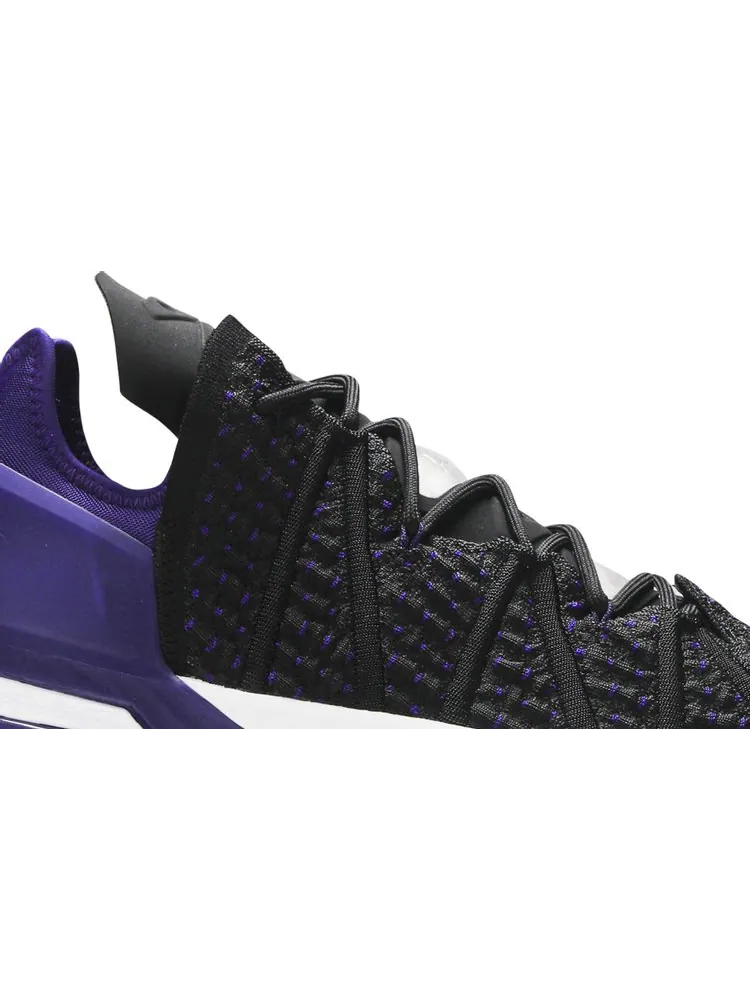 Кроссовки Nike LeBron 18 EP 'Lakers' — изображение 2 из 8, черный