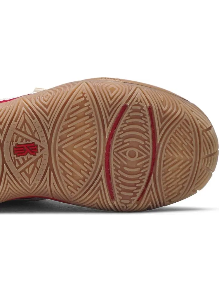 Кроссовки Nike Bandulu x Kyrie 5 PS 'Embroidered Splatters' — изображение 5 из 8, бежевый