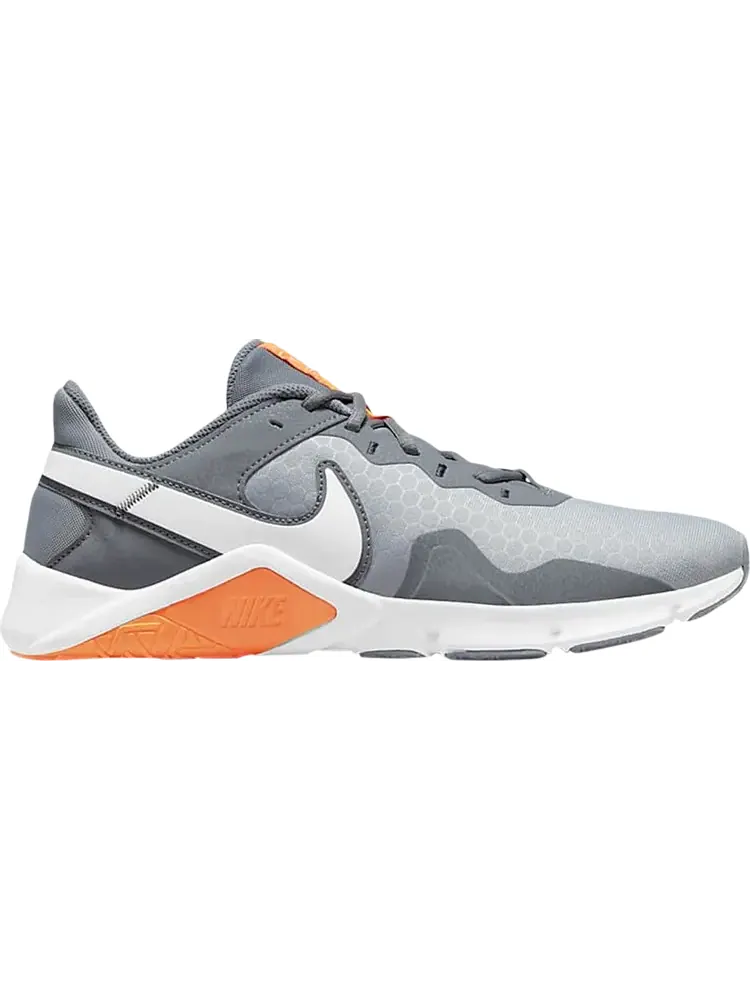 Кроссовки Nike Legend Essential 2 'Wolf Grey Total Orange' — изображение 1 из 1, серый