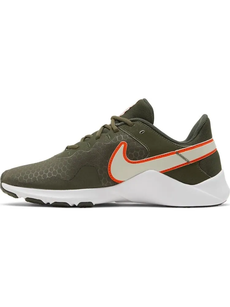 Кроссовки Nike Legend Essential 2 'Cargo Khaki Safety Orange' — изображение 3 из 8, зеленый