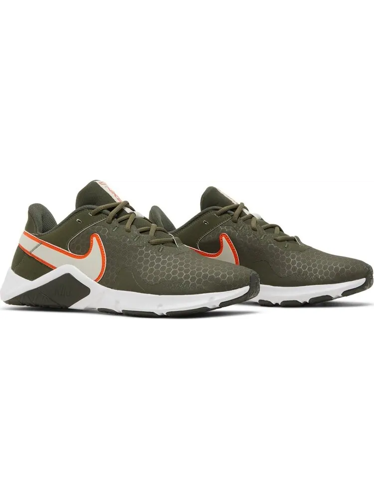 Кроссовки Nike Legend Essential 2 'Cargo Khaki Safety Orange' — изображение 8 из 8, зеленый