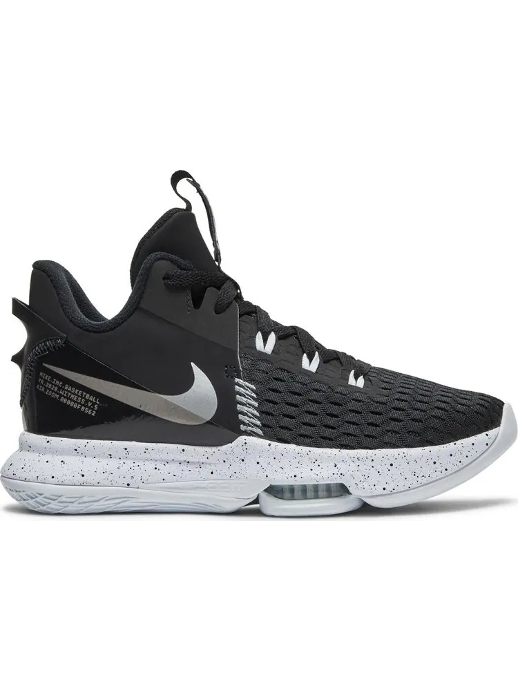 Кроссовки Nike LeBron Witness 5 'Black Metallic Silver' — изображение 1 из 8, черный