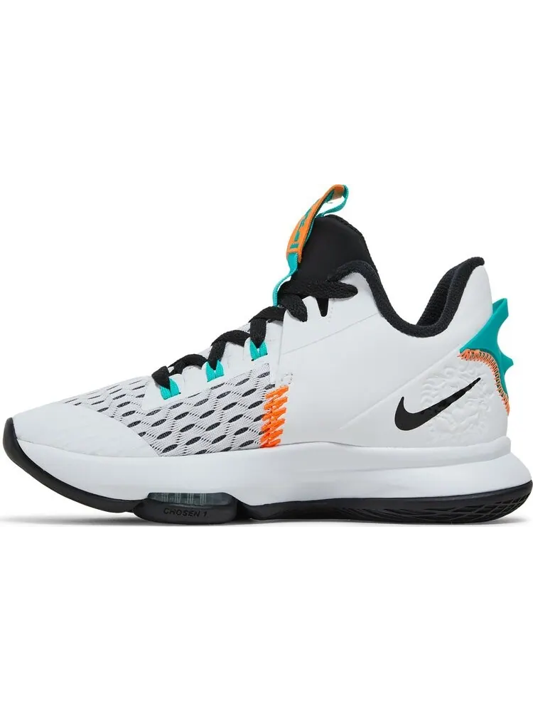 Кроссовки Nike LeBron Witness 5 'White Clear Jade' — изображение 3 из 8, белый