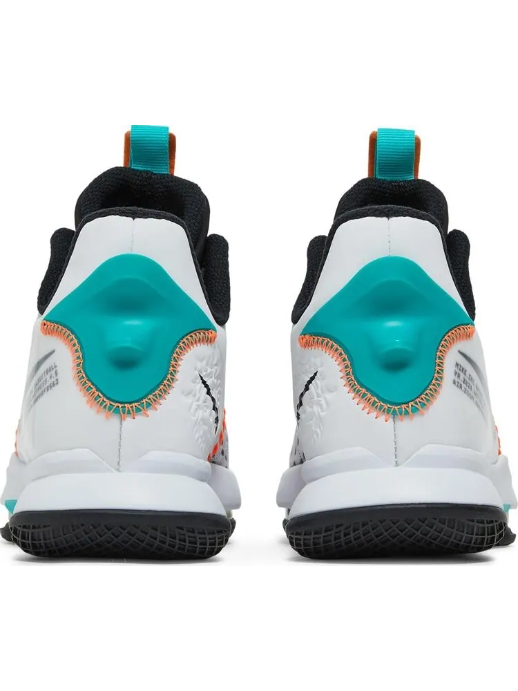 Кроссовки Nike LeBron Witness 5 'White Clear Jade' — изображение 6 из 8, белый