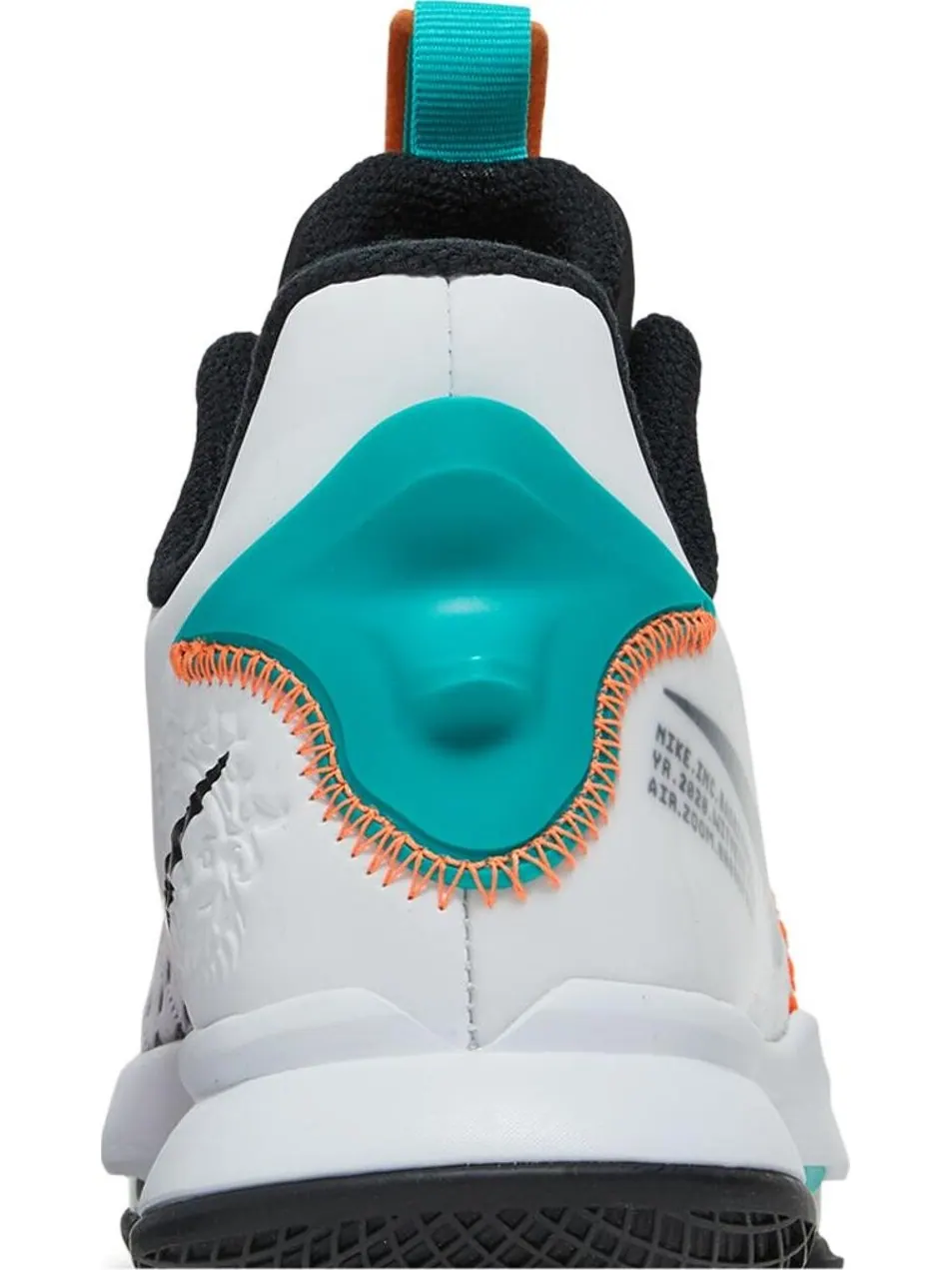 Кроссовки Nike LeBron Witness 5 'White Clear Jade' — изображение 7 из 8, белый