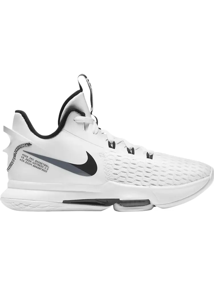 Кроссовки Nike LeBron Witness 5 'White Black' — изображение 1 из 1, белый