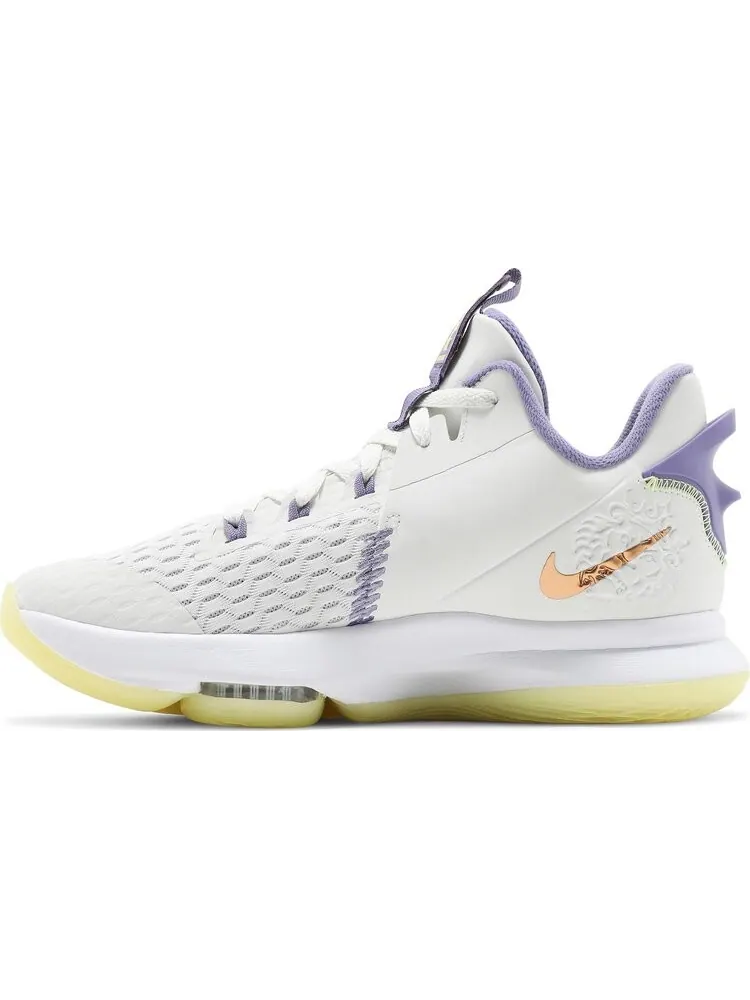 Кроссовки Nike LeBron Witness 5 'Summit White Metallic Bronze' — изображение 3 из 8, белый