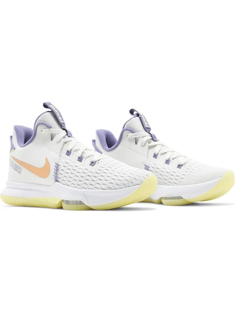 Кроссовки Nike LeBron Witness 5 'Summit White Metallic Bronze' — изображение 8 из 8, белый