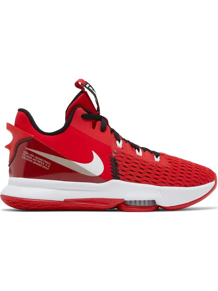 Кроссовки Nike LeBron Witness 5 'University Red' — изображение 1 из 8, красный