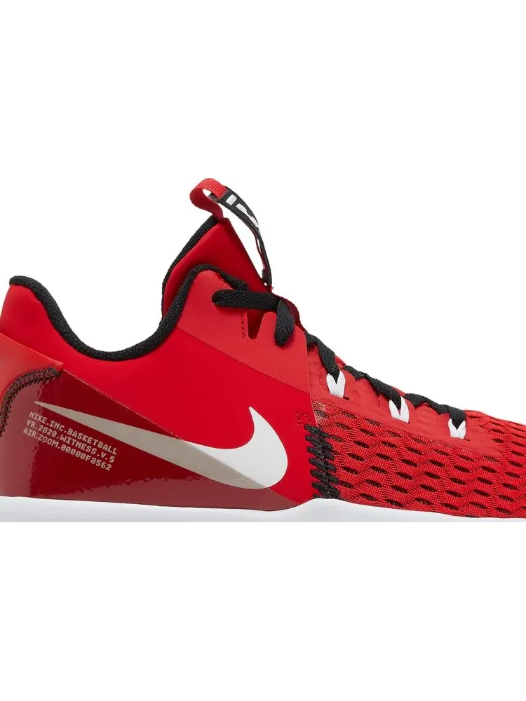 Кроссовки Nike LeBron Witness 5 'University Red' — изображение 2 из 8, красный