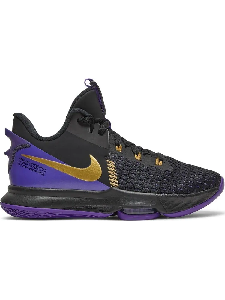 Кроссовки Nike LeBron Witness 5 EP 'Lakers' — изображение 1 из 8, черный