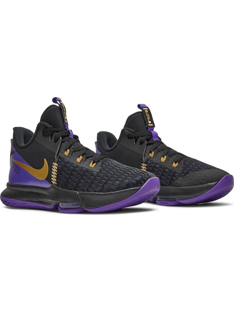 Кроссовки Nike LeBron Witness 5 EP 'Lakers' — изображение 8 из 8, черный