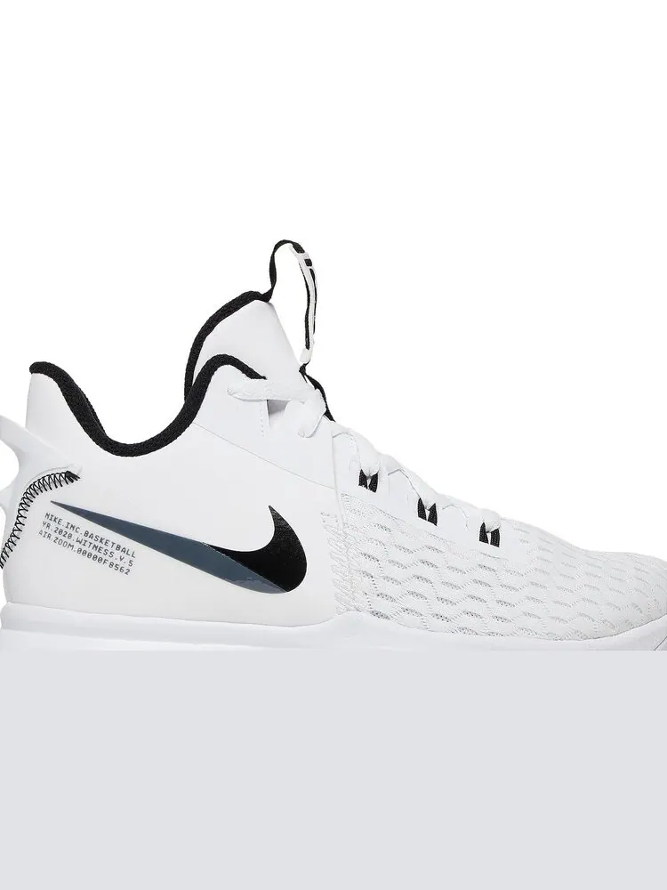 Кроссовки Nike LeBron Witness 5 EP 'White Black' — изображение 2 из 8, белый