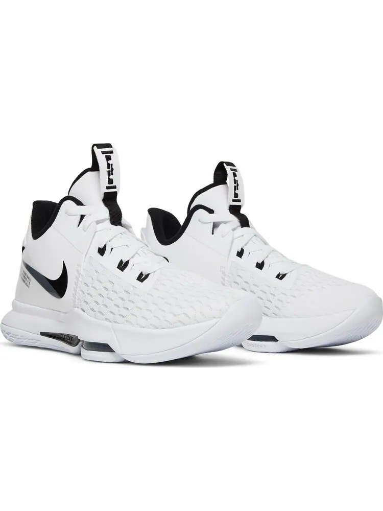 Кроссовки Nike LeBron Witness 5 EP 'White Black' — изображение 8 из 8, белый