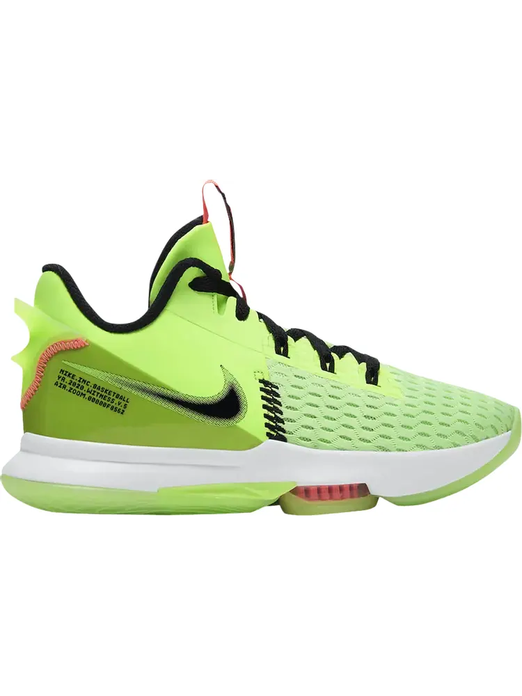 Кроссовки Nike LeBron Witness 5 EP 'Grinch' — изображение 1 из 1, зеленый