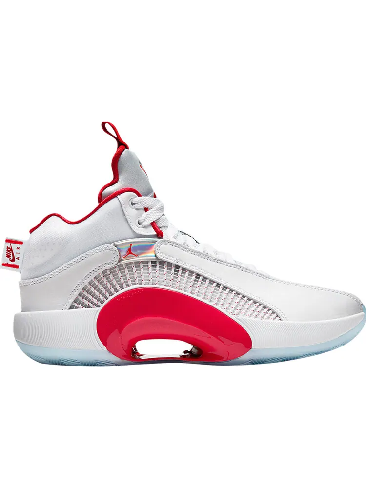 Кроссовки Air Jordan 35 GS 'White Fire Red' — изображение 1 из 1, белый