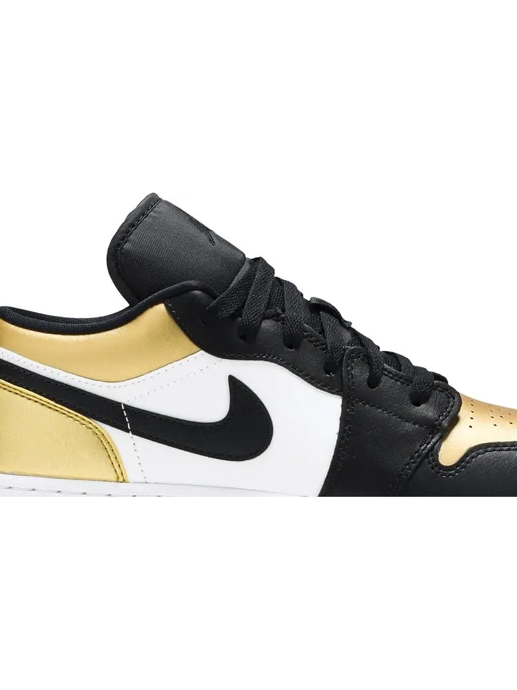 Кроссовки Air Jordan 1 Low GS Gold Toe — изображение 2 из 8, золото