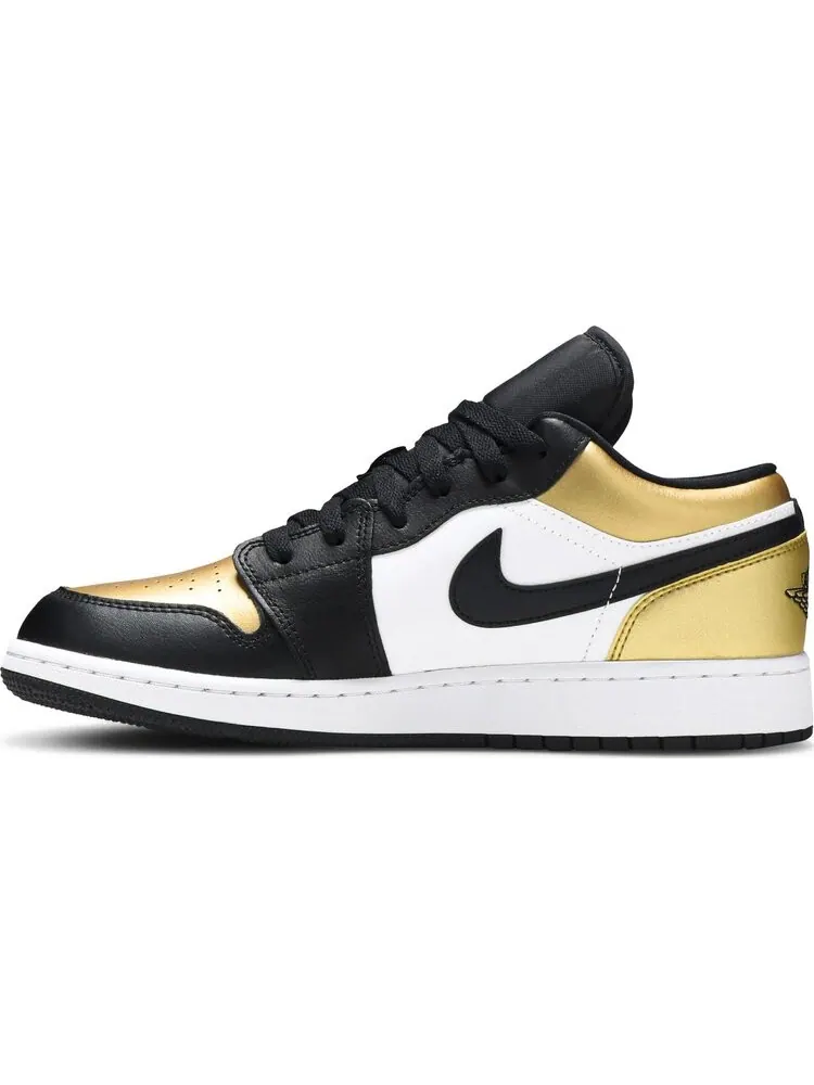 Кроссовки Air Jordan 1 Low GS Gold Toe — изображение 3 из 8, золото