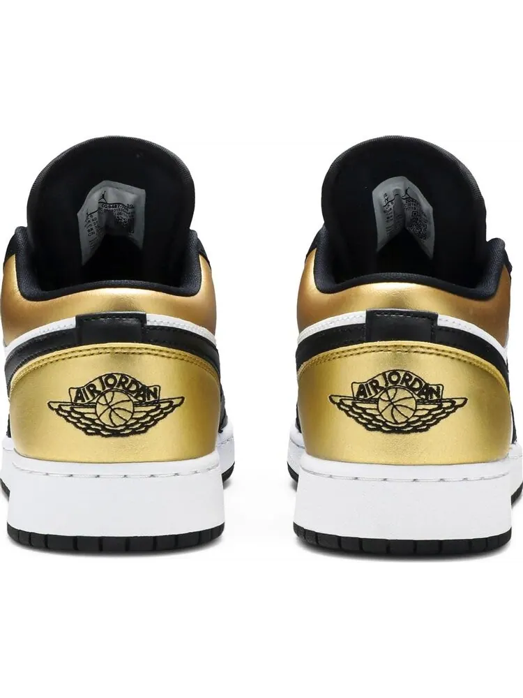 Кроссовки Air Jordan 1 Low GS Gold Toe — изображение 6 из 8, золото