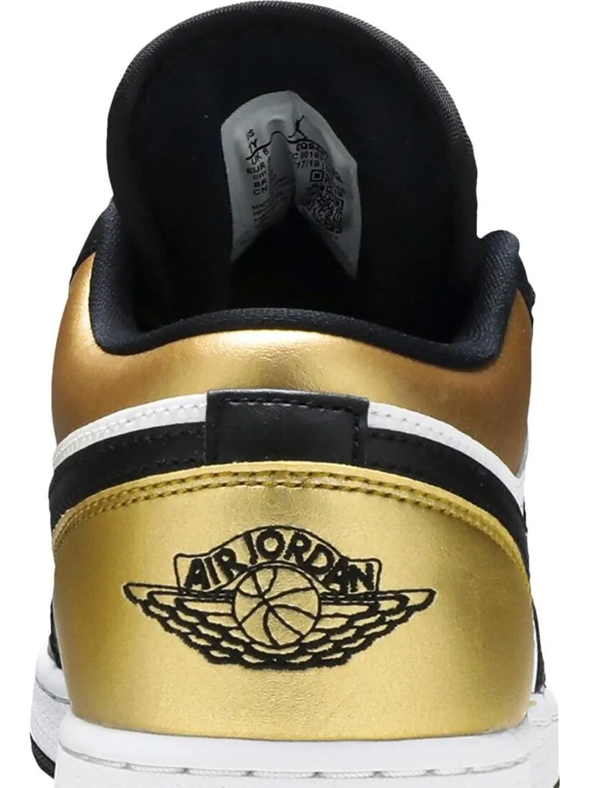 Кроссовки Air Jordan 1 Low GS Gold Toe — изображение 7 из 8, золото